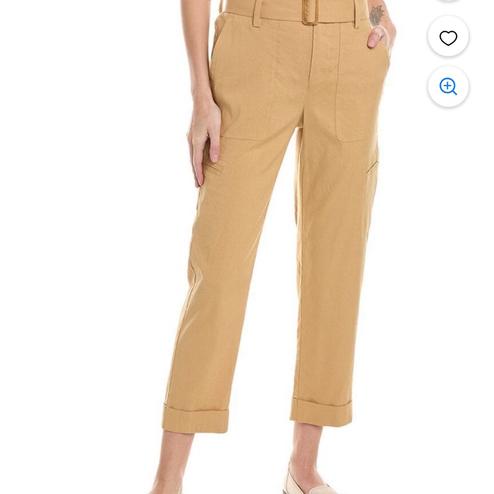 Vince Linen Blend Cargo Pant NWOT